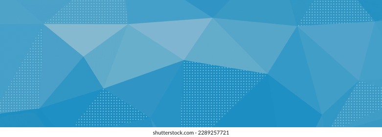 abstract blue background with triangles and dots