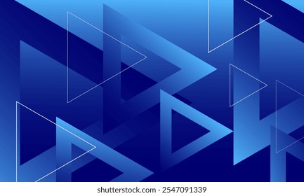 Abstract blue background with triangles. Eps10 vector