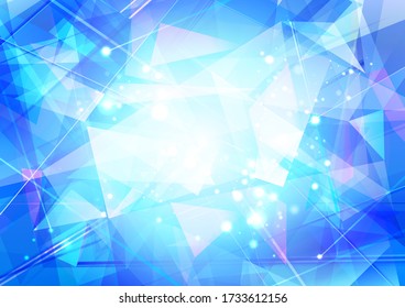 abstract blue background with triangles. jewelry image background.