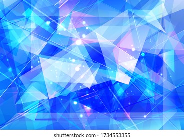 abstract blue background with triangles. jewelry image background.