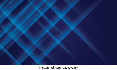 Abstract blue background with various color lines and strips