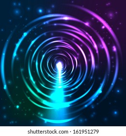 Abstract blue background. Vector.