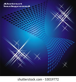 Abstract blue background. Vector