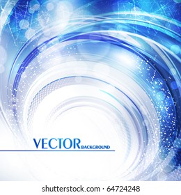 Abstract blue  background. Vector