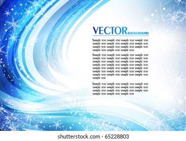 Abstract blue  background. Vector