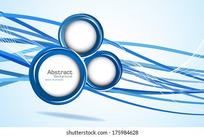 Abstract blue background. Vector. Clip-art