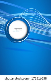 Abstract blue background. Vector. Clip-art