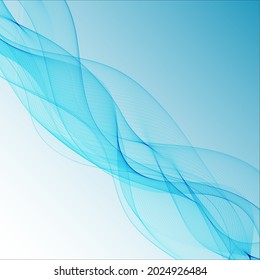 Abstract blue background. Vector graphics. Design element