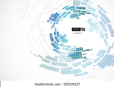 Abstract blue background. Vector illustration. Eps 10.