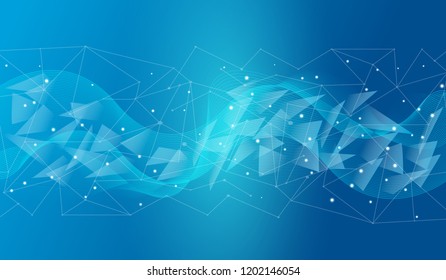Abstract blue background. Vector illustration.