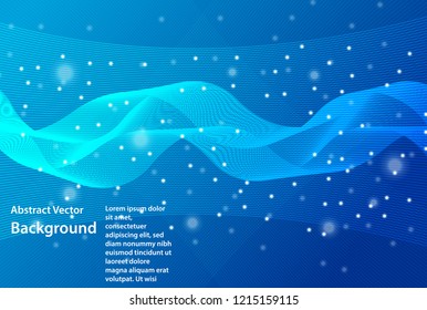 Abstract blue background. Vector illustration.
