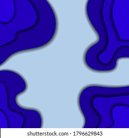 Abstract blue background. Vector illustration. 10 EPS