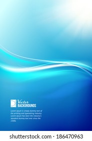 Abstract blue background. Vector illustration.