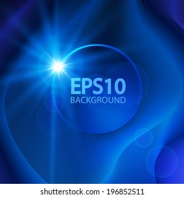 Abstract blue background. Vector illustration