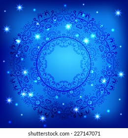 Abstract blue background. Vector illustration.
