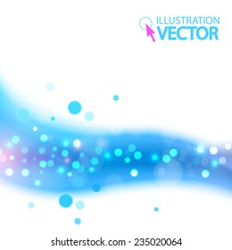 Abstract blue background. Vector illustration 