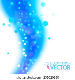 Abstract blue background. Vector illustration 