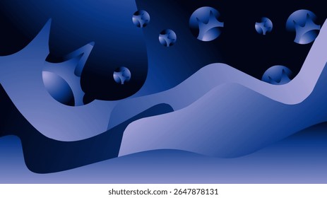 Abstract blue background. Vector illustration. Can be used for wallpaper, web page background, web banners.