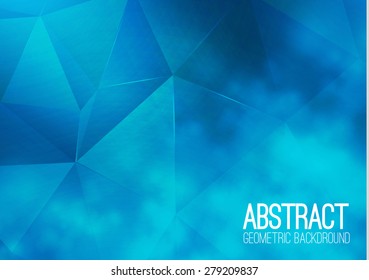 Abstract blue background.  Vector illustration
