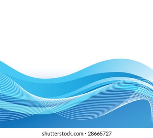 Abstract blue background. Vector illustration