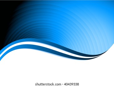 abstract blue background. vector illustration with waves