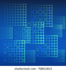 Abstract blue background. Vector illustration.
