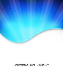 Abstract Blue Background, Vector Illustration