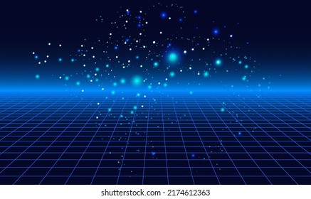 Abstract blue background. Vector image.