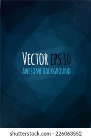 Abstract blue background. Vector image 