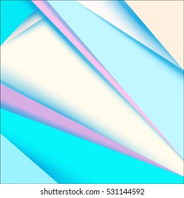 Abstract Blue Background. Vector Material Design Shapes.