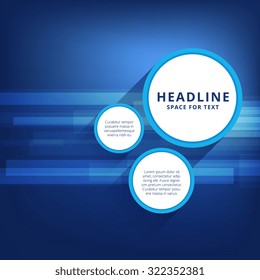 abstract blue background vector template