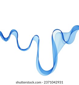 Abstract blue background. vector wave illustration. eps 10