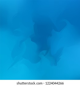 Abstract blue background with vibrant gradient shapes. Design template for covers, placards, flyers, presentations, cards, banners, advertisement, identity. Vector illustration. Eps10