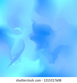 Abstract blue background with vibrant gradient shapes. Design template for covers, placards, flyers, presentations, cards, banners, advertisement, identity. Vector illustration. Eps10