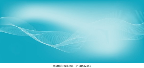 abstract blue background with wave