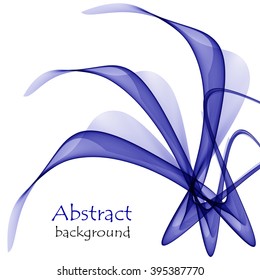 Abstract blue background with wave