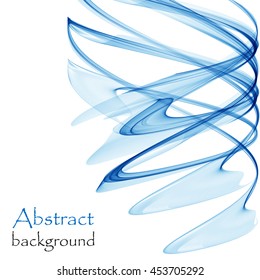 Abstract blue background with wave