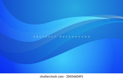 fondo azul abstracto con wave.se puede utilizar para banner, folleto, presentación, etc