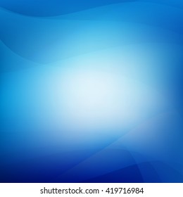 Abstract blue background with wave curve and light element vector illustration eps10