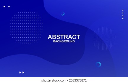 Abstract blue background with wave. Dynamic shapes composition. Vector illustration