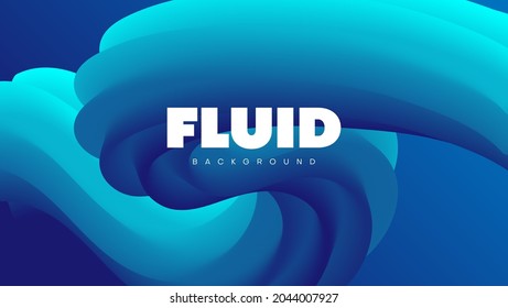 abstrakter blauer Hintergrund mit Wellenfluid.kann für Banner, Website, Präsentation etc. verwendet werden
