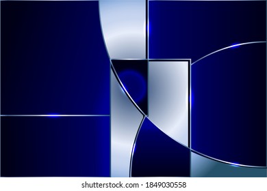 abstract blue background with wave, abstract geometry background