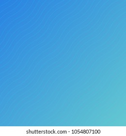 Abstract blue background with wave lines pattern