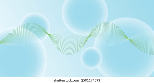 abstract blue background with wave lines pattern for modern graphic design decoration
