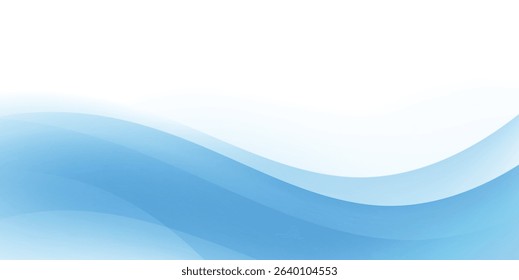 Abstract blue background. wave lines modern 
