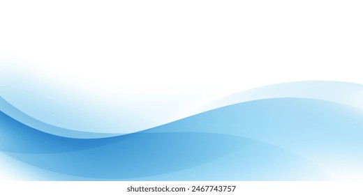 Abstract blue background. wave modern 