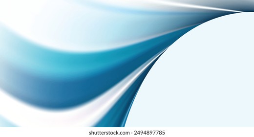 Abstrakter blauer Hintergrund. Wave Modern
