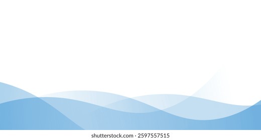 Abstract blue background. wave modern 