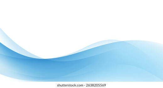 Abstract blue background. wave modern 