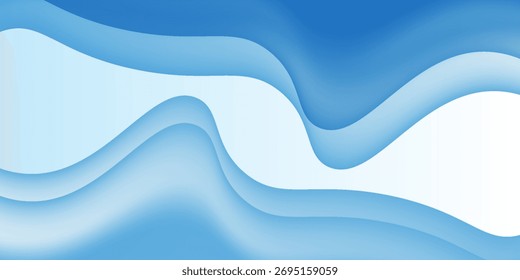 Fundo azul abstrato. onda vetor moderno


